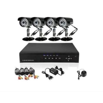 Pro vison CCTV megfigyelő rendszer, 4 kamerás szett vevőegységgel Online megfigyelőközpont 4 kamerával kép