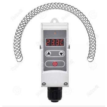 RCOOL Digitális Csőtermosztát (kontaktérzékelős szivattyúvezérlő) WPR-100GD kép