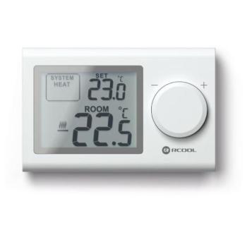 RCOOL Szobatermosztát Rcool Vision 3, Napi program Q3 Szobatermosztát Rcool Vision 3, LCD nagy kijelző jól olvasható számlap új modell digitális termo kép