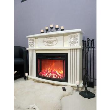 Roma Mini Vanilla & Zakinthos Elektromos Kandalló, Art Flame, 974×1200×318 mm, 1500W, 2 fűtési fokozat, 5 lángerősségi szint, Időzítő kép