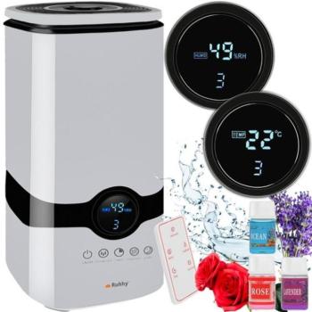 Ruhhy 22739 Ultrahangos párásító ionizátorral, 4 l, fehér kép