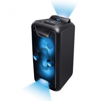 SAL Nagy teljesítményű hordozható aktív Hangfal 120w – Parti hangfal, Boombox Bluetooth hangfal dupla mélynyomóval PAR 2200BTParty hangdoboz, 2×20cm, kép