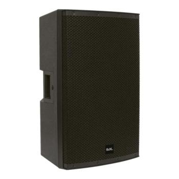 SAL PAP43BT professzionális hangdoboz, 38cm mélysugárzó, max. 1200 W, aktív zenekari hangdoboz, Bluetooth, MP3, USB, SD, multimédia lejátszó, digitáli kép