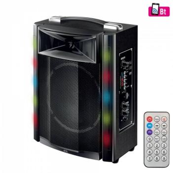 SAL PAR 16BT Bluetooth party hangszóró, fekete Party hangdoboz, 165mm, akku, BT, LED kép