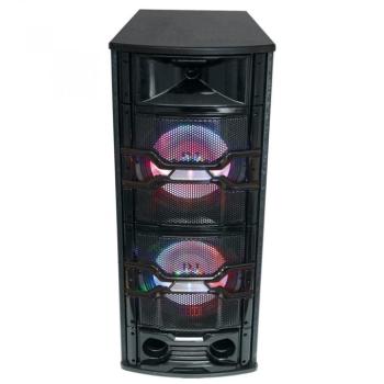 SAL Par 225 Nagy teljesítményű DJ hordozható passzív Hangfal – 250w 2×25cm mélynyomó party hangdoboz PAR 225 passzív Party hangdoboz, 2×25cm, LED kép