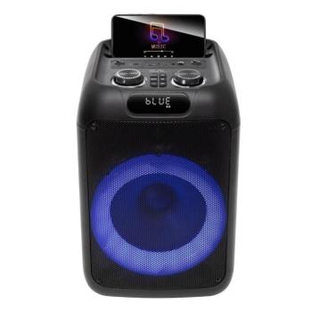 SAL PAR200 hordozható party hangfal, 50W, 2-utas, erőteljes mélyhangzás, Bluetooth, MP3, digitális kijelző, LED fényeffekt kép