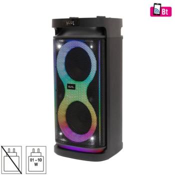 SAL PAR2100BT party hangdoboz, 80W, beépített akkumulátor és LED fénnyel, Bluetooth, AUX és mikrofon bemenetek, 2-utas, 3 hangszóró kép