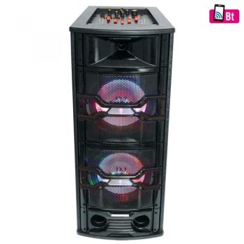 SAL PAR221DJ Party hangdoboz, 2×25cm, 2xMIC, BT/MP3 HANGFAL 2db mikrofonnal kép
