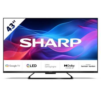 SHARP 43GR8265E 43"/108cm 4K UHD QLED Google TV, 144 Hz, 3840×2160, 4xHDMI/2xUSB