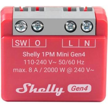 Shelly Gen4 1PM Mini, kapcsoló modul, Wi-Fi kép