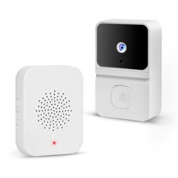 Smart videó kaputelefon szett - Wi-Fi-s, akkumulátoros - HD - fehér kép