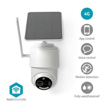 SmartLife kültéri kamera | 4G | Full HD 1080p | Dönthető billenthető | IP65 | Felhőalapú Tárolás (opcionális) / microSD (nem tartozék) | 5 V DC | Mozg kép