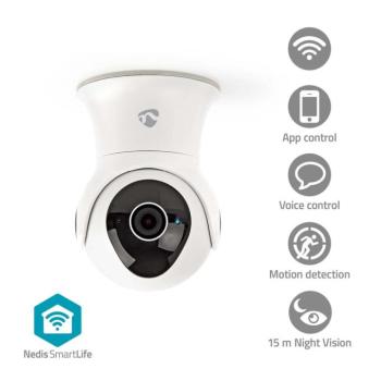 SmartLife kültéri kamera | Wi-Fi | Full HD 1080p | Dönthető billenthető | IP65 | Belső 16GB / Felhőalapú Tárolás (opcionális) | 12 V DC | Mozgásérzéke kép