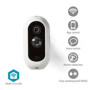 SmartLife kültéri kamera | Wi-Fi | Full HD 1080p | IP65 | Max. akku élettartam: 6 Hónap | Felhőalapú Tárolás (opcionális) / microSD (nem tartozék) | 5 kép