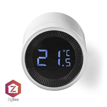 SmartLife Radiátor Vezérlés | Zigbee 3.0 | Elemes Áramellátás | LCD | Android™ / IOS kép
