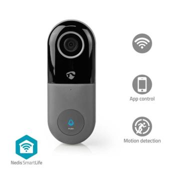 SmartLife Videó kaputelefon | Wi-Fi | Transzformátor | Full HD 1080p | Felhőalapú Tárolás (opcionális) / microSD (nem tartozék) | IP54 | Mozgásérzékel kép