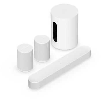 Sonos BEAM fehér + Sonos Sub Mini + 2x Sonos Era 100 kép