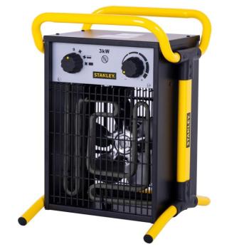 STANLEY SXJH203000E fűtőtest, 3000 W, 2 fokozat, fém ház, termosztát, IPX4 védelem, túlmelegedés elleni védelem kép