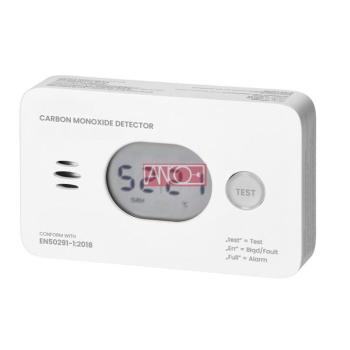 Szénmonoxid érzékelő LCD kijelzővel