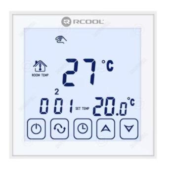 Szobatermosztát Rcool Vision WIFI , wifivel programozható termosztát smart LCD programozható nagy kijelző hetiprogram háttérvilágítás tszdig067 kép
