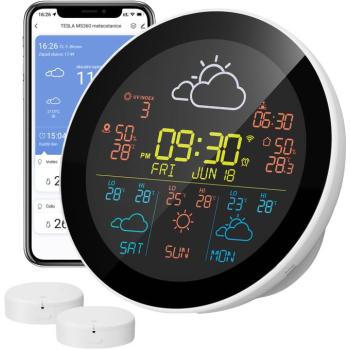TESLA Smart Device MS360se okos WiFi meteorológiai állomás külső érzékelővel