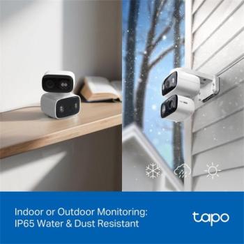 TP-LINK Wireless Kamera Cloud beltéri/kültéri forgatható színes éjjellátó Dual kamera, TAPO C246D kép