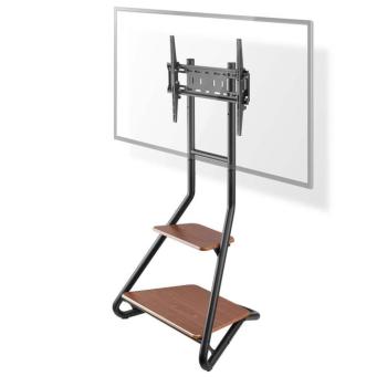 TV állvány Floor | 37 – 75 " | Maximális támogatott képernyő súly: 40 kg | Bauhaus Design | Állítható, előre maghatározott magasságok | Acél / MDF | B kép