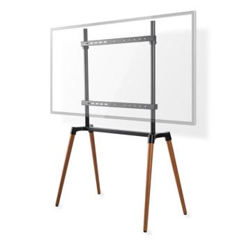TV állvány Floor | 60 – 75 " | Maximális támogatott képernyő súly: 40 kg | Scandinavian Design | Borulás védett pánt | Pattanó zár | Acél / Alumínium kép
