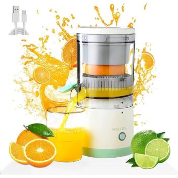 USB elektromos citrus- és gyümölcsfacsaró – nagy kapacitású gyümölcslé készítő – 0,6 L (BBV) (BBA) kép