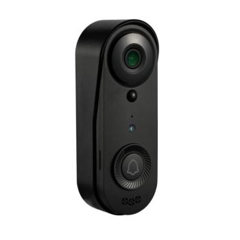 Vezeték nélküli Videós Kapucsengő, Kaputelefon funkció, IP65 védelem (eső és por), éjjellátó funkció, Tuya App, fekete kép
