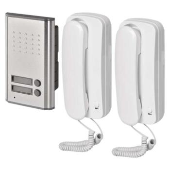 Vezetékes otthoni audio kapucsengő készlet H1086, 2 vevőegységgel kép