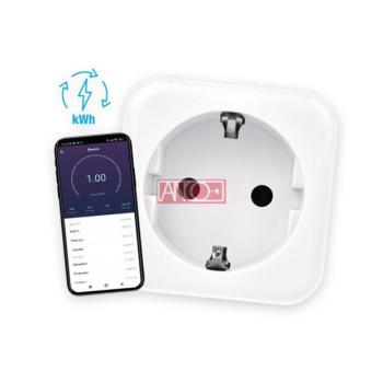 WiFi okos dugalj fogyasztásmérővel kép