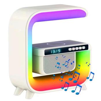 XM-G3 3 az 1 ben bluetooth hangszóró- RGB hangulatvilágítás és Qi – telefontöltő állomás egyben (BBV) kép