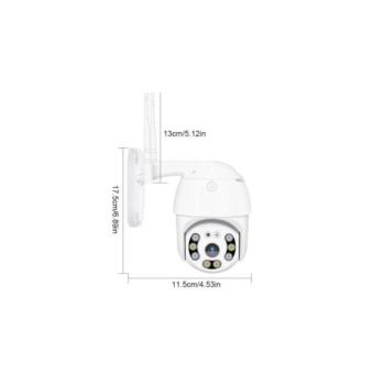 XPD Q980 Pro 8 LED WIFI térfigyelő kamera, 2MP, kültéri/beltéri, FullHD 2k, 4X zoom, forgatás, kétirányú kommunikáció, mozgásérzékelős hangriasztó, Fe kép