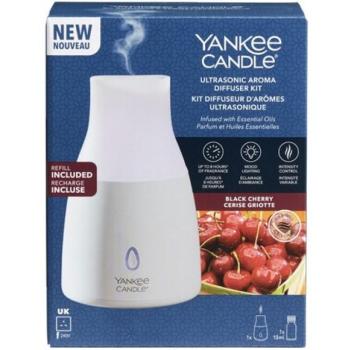 YANKEE CANDLE Ultrahangos aroma diffúzor + utántöltő Black Cherry 10 ml kép